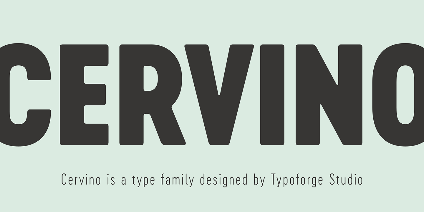 Пример шрифта Cervino Condensed #1